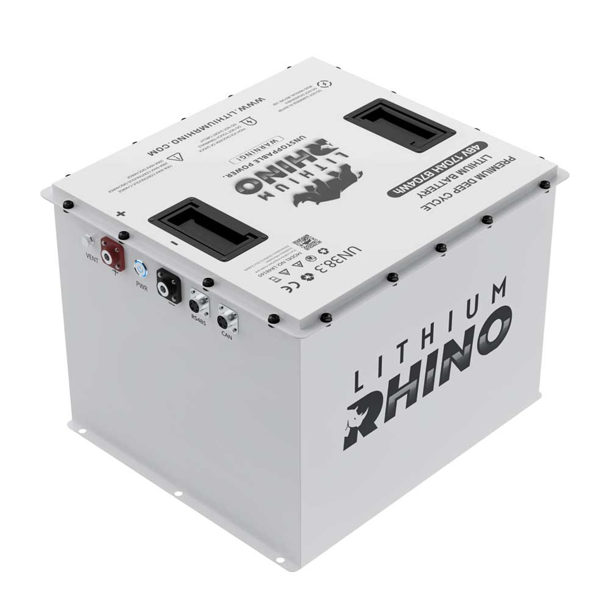 Lithium Rhino 48V 170Ah Goliath LiFePO4 Golf Cart Conversion Kit (Battery + Charger + Accessories)